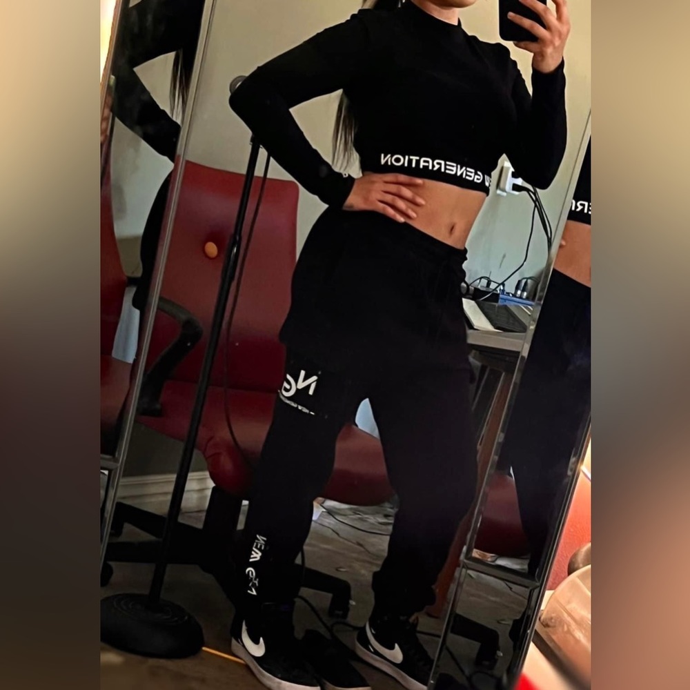 Black top and pants women Small medium large and X-Large available